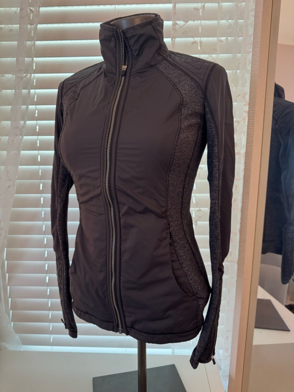 lululemon athletica Black Fitted Zip-Up Utility Jacket